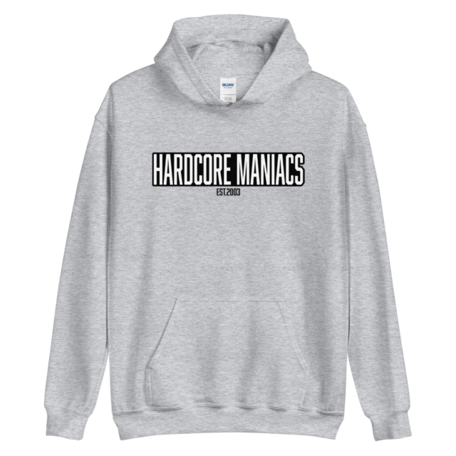 HM basic hoodie grey front