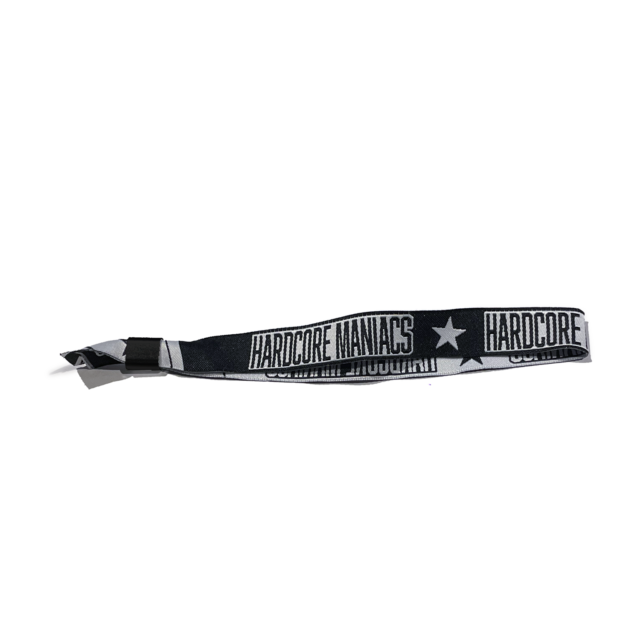 Bracelet (wristband) Hardcore Maniacs - Black & White