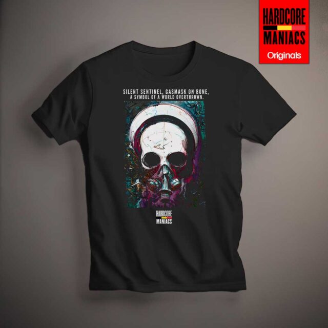 The Beauty in Decay: A Skull in Gasmask Art Print Tee