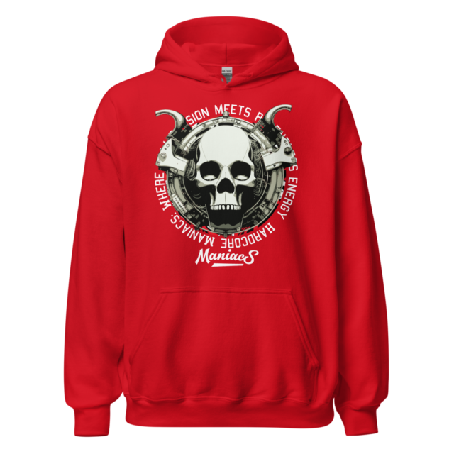 Hardcore Maniacs - Where raw passion meets relentless energy Red Hoodie