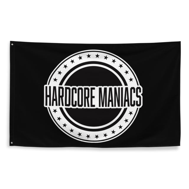 Hardcore Maniacs Classic Flag - Black Edition