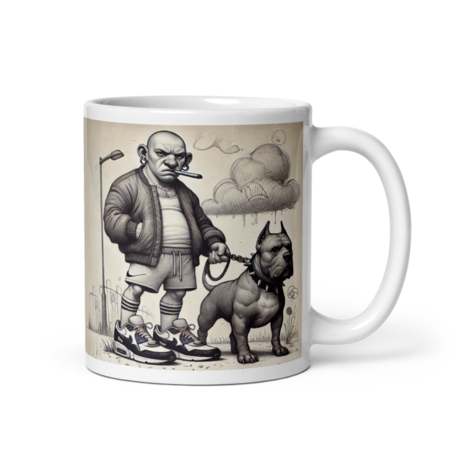 "Not a Morning Person" Grumpy Dog Mug