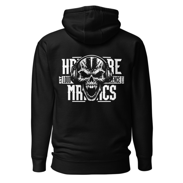 Hardcore Maniacs Skull Hoodie - Black - Afbeelding 2