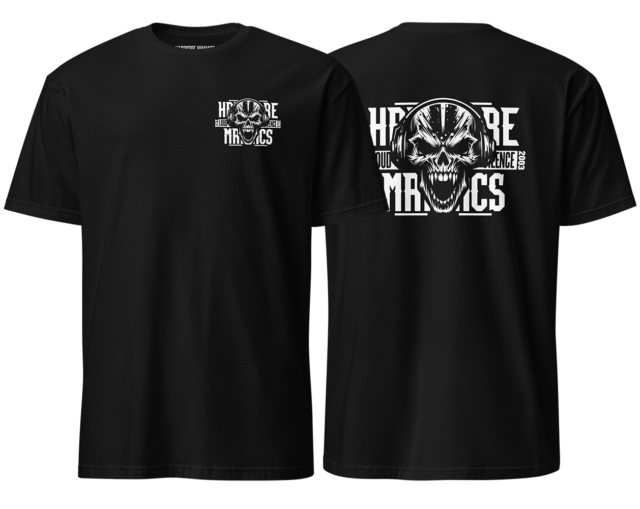 Hardcore Maniacs Skull T-Shirt - Black