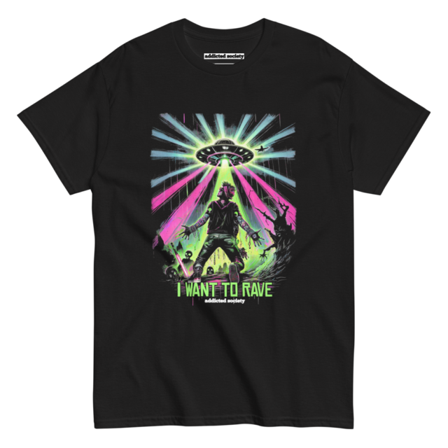 Aliens!! I Want to Rave T-Shirt
