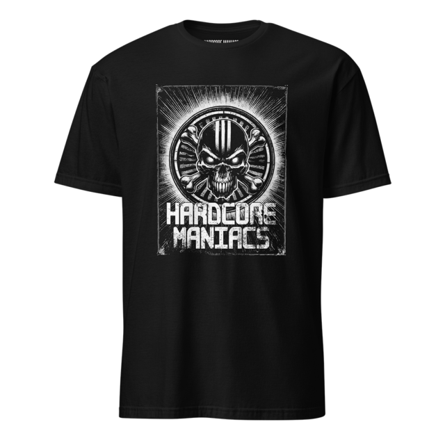 Hardcore Maniacs Skull Emblem Tee