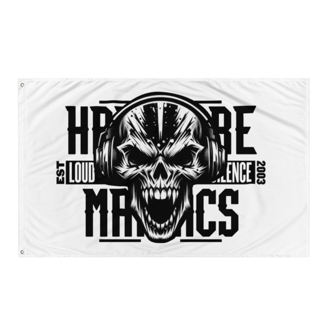 Hardcore Maniacs Skull Flag