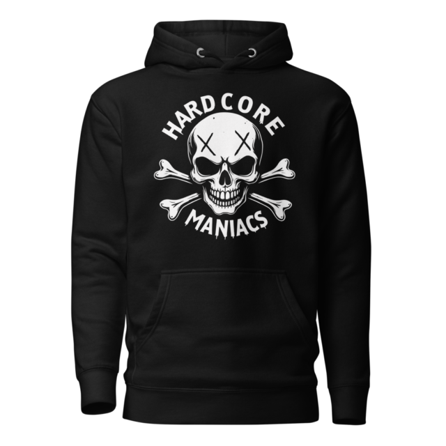 Hardcore Maniacs Skull Crossbones Hoodie