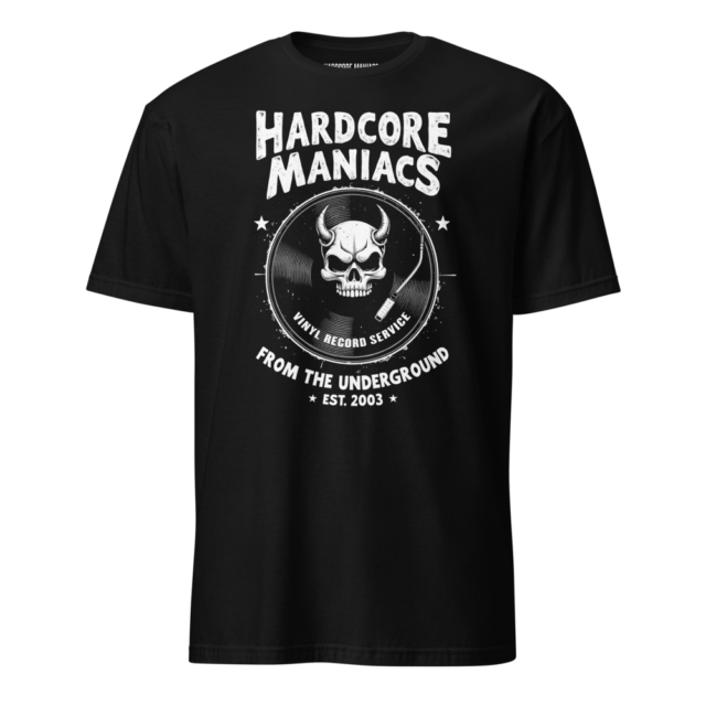 Hardcore Maniacs Vinyl Skull Tee