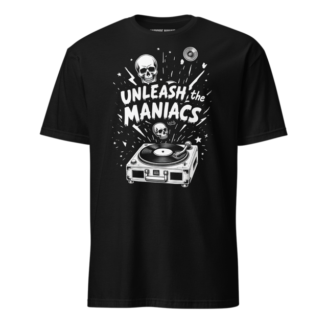 Hardcore Maniacs "Unleash the Maniacs" Turntable Tee