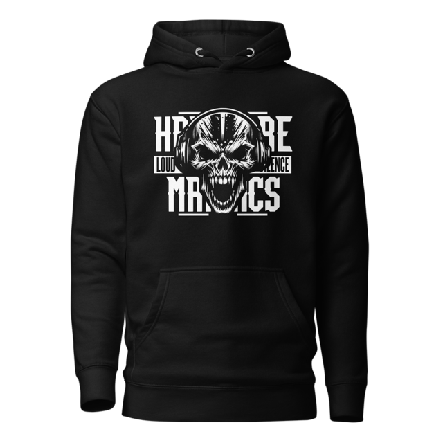Hardcore Maniacs "Loud and Relentless" Skull Hoodie
