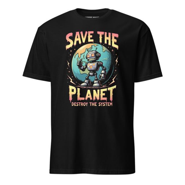 "Save the Planet, Destroy the System" Tee
