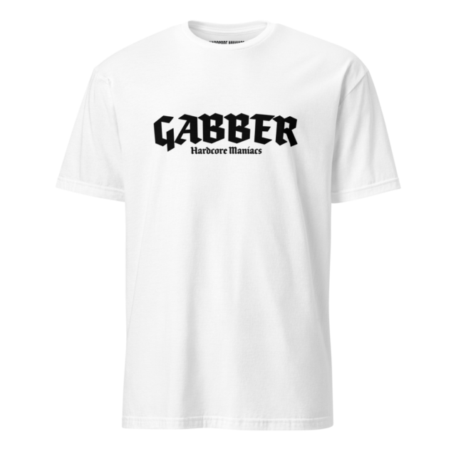 Gabber by Hardcore Maniacs - Basic T-Shirt (White)