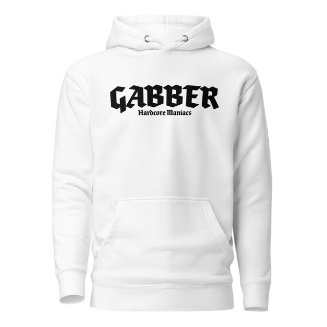 Hardcore Maniacs "Gabber" Hoodie - White Edition