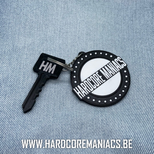 Keychain 'Hardcore Maniacs Roundlogo'