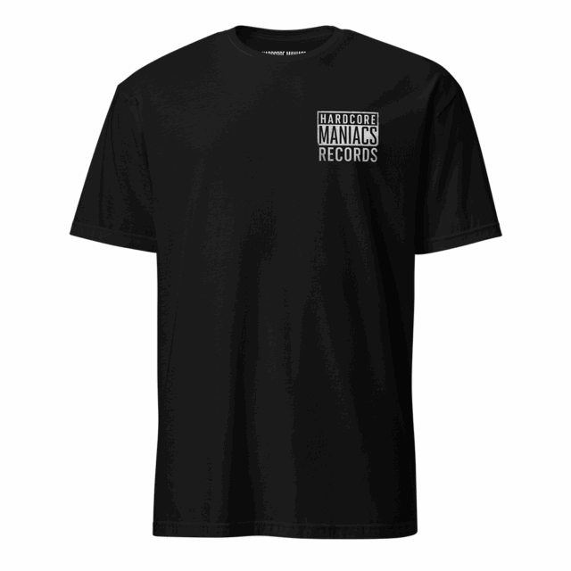Hardcore Maniacs Records Double-Sided T-Shirt – Black Edition - Afbeelding 2
