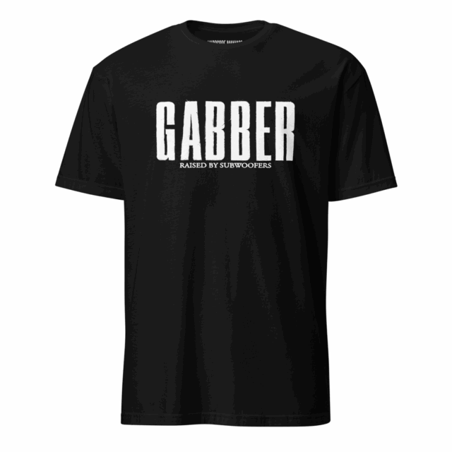 GABBER “Raised by Subwoofers” Logo T-shirt