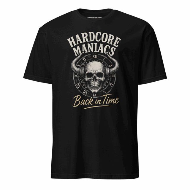 Hardcore Maniacs “Back in Time” T-shirt [FREE SHIPPING to BE]