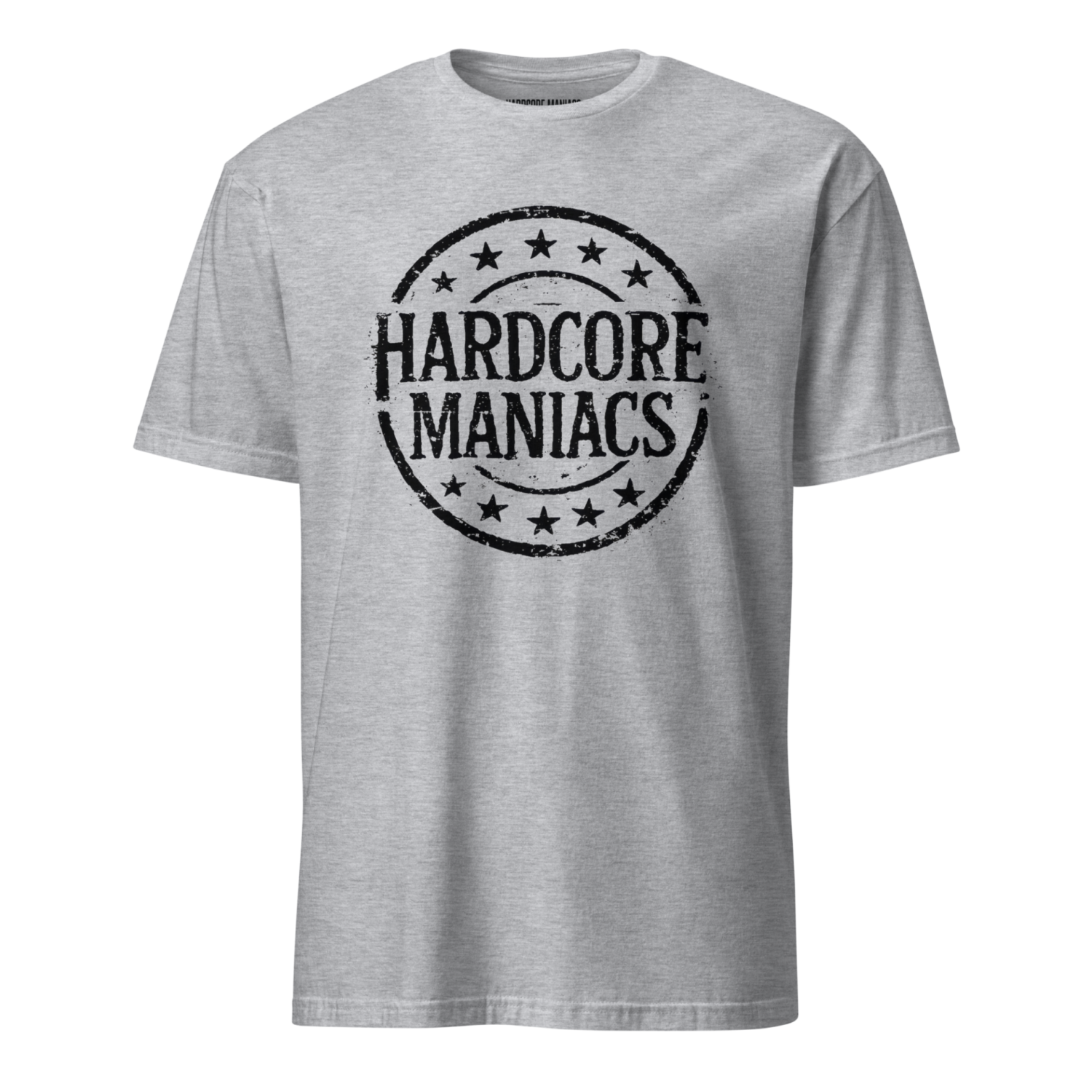 Hardcore Maniacs Classic Star Logo T-Shirt Grey