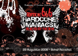 Hardcore Maniacs 666 flyer