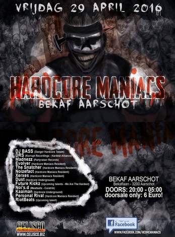 Hardcore Maniacs flyer