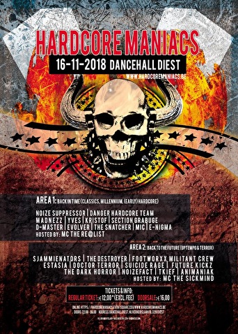 Hardcore Maniacs flyer