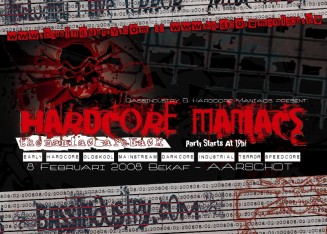 Hardcore maniacs 2008 flyer