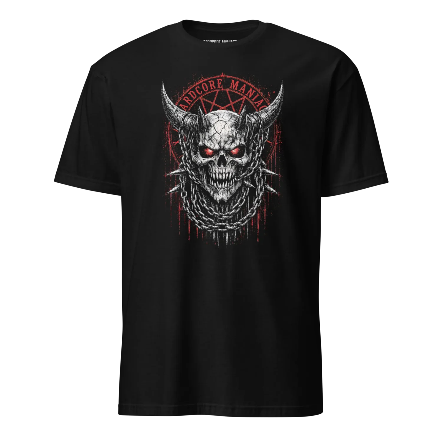 Hardcore Maniacs – Chained Demon Skull T-Shirt