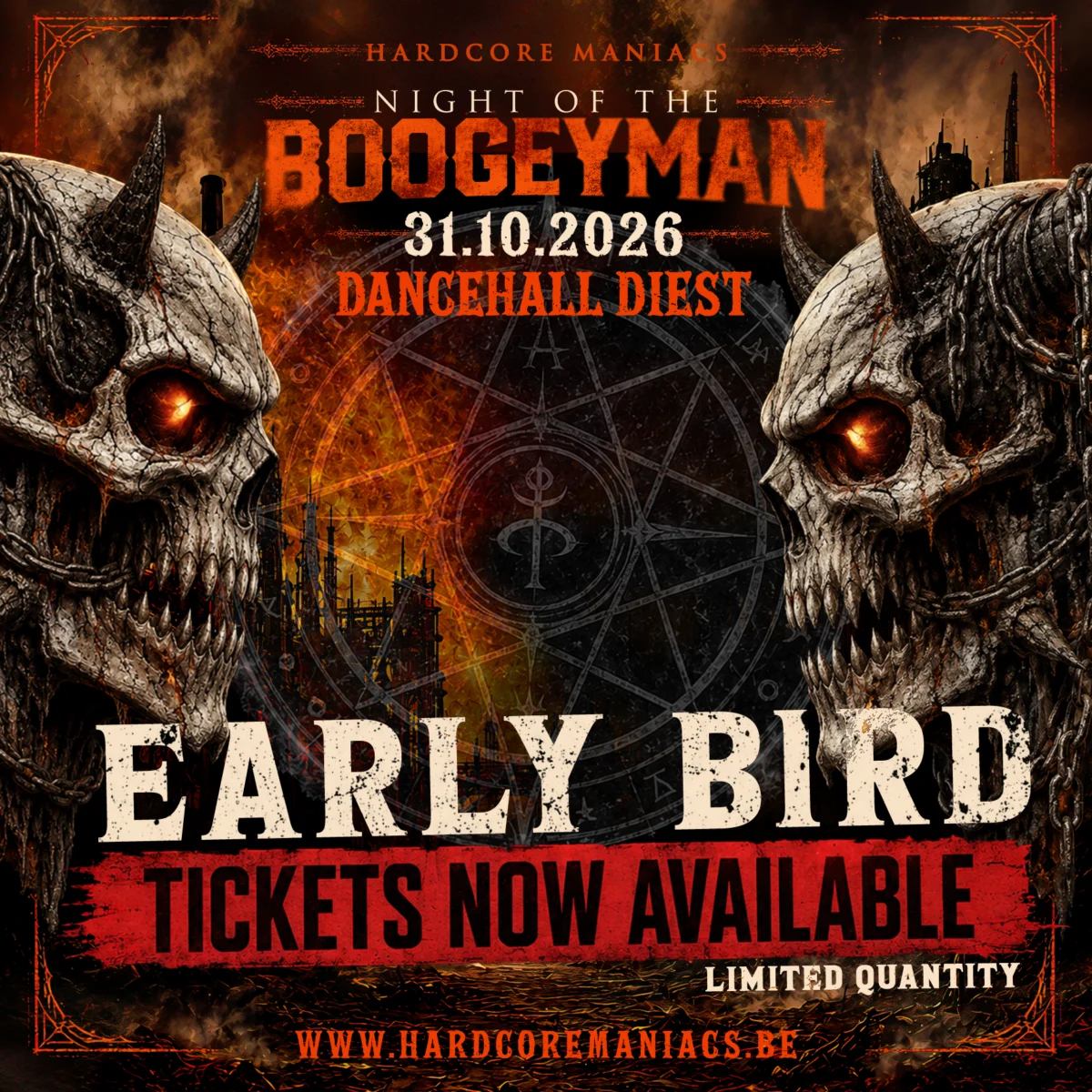 [early bird ticket] 31.10.2026 Hardcore Maniacs - Night Of The Boogeyman
