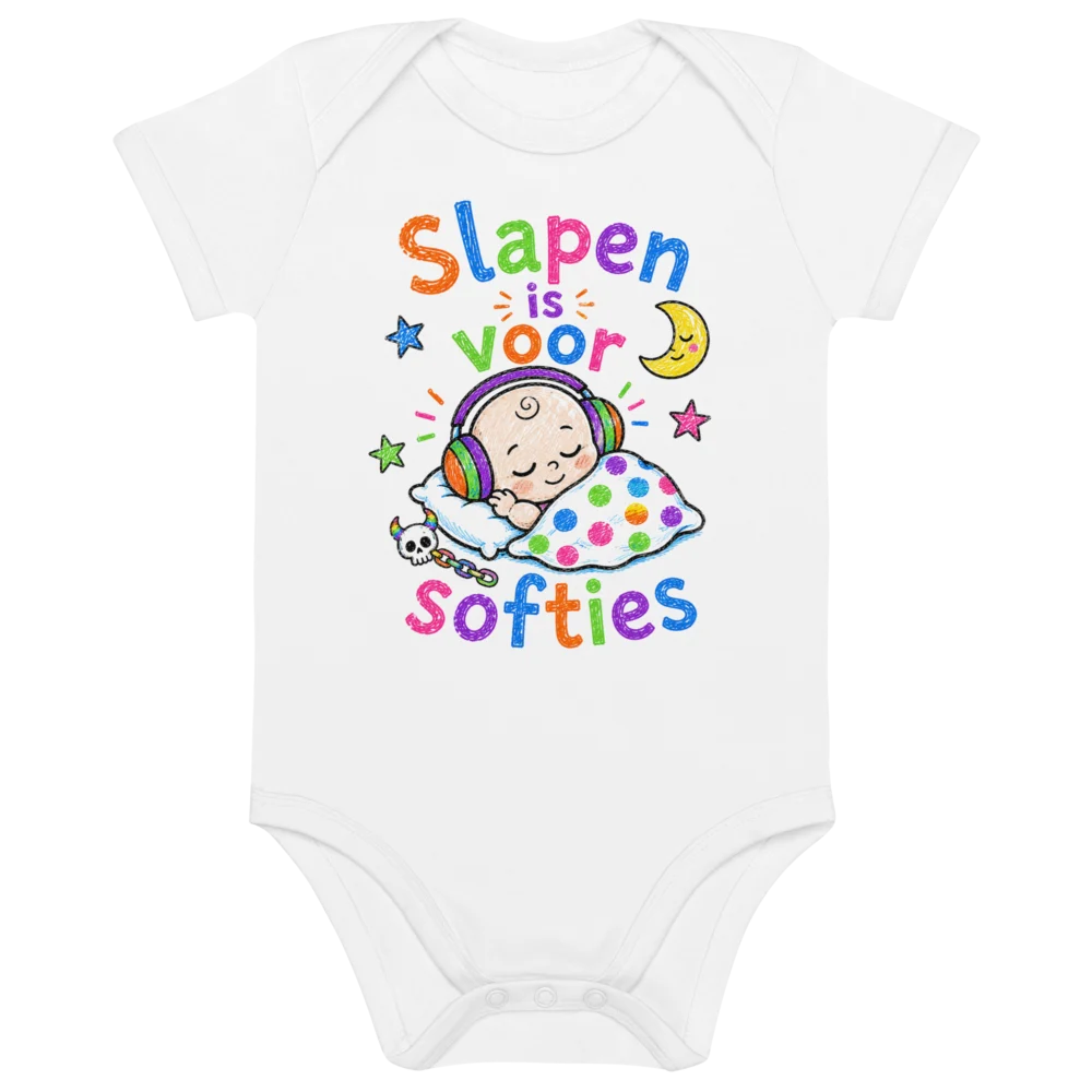 Hardcore Maniacs – Slapen is voor Softies Baby Bodysuit